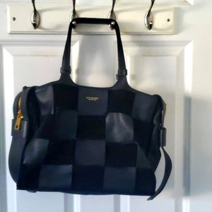 Like new, Lia Numa black leather and suede purse.